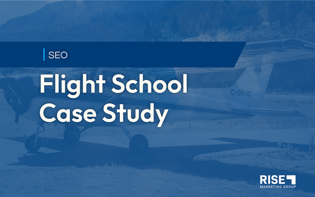 SEO flight school case study title image