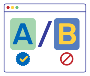 A/B Testing showing A is better than B