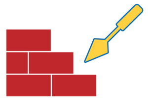 Brick layered foundation