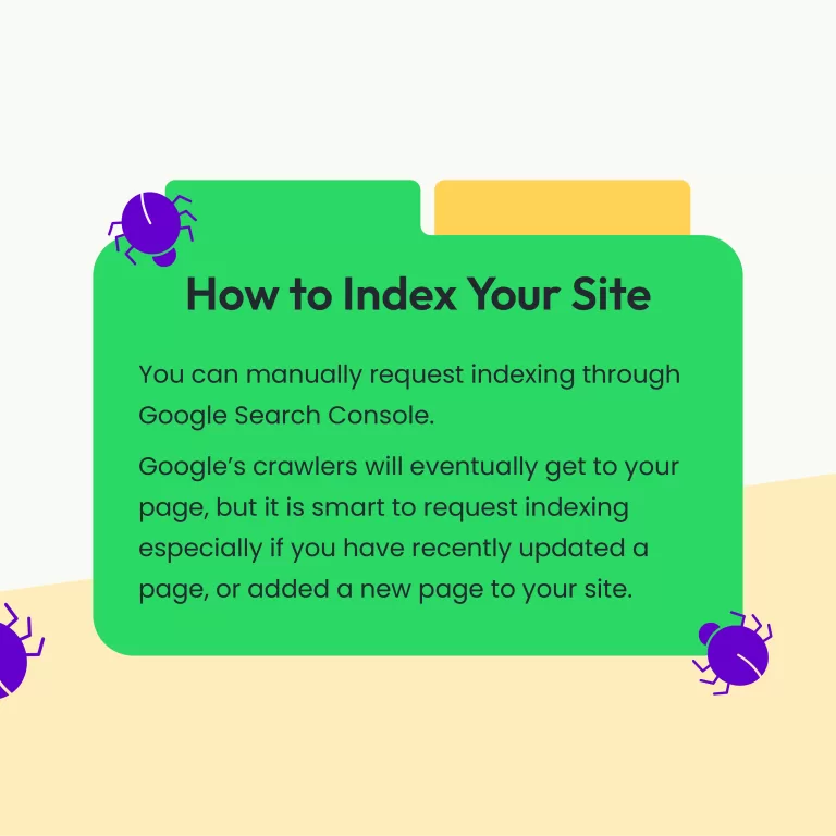 How To Index Your Site Infographic