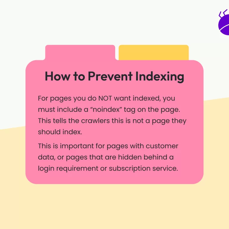 How To Prevent Indexing Infographic