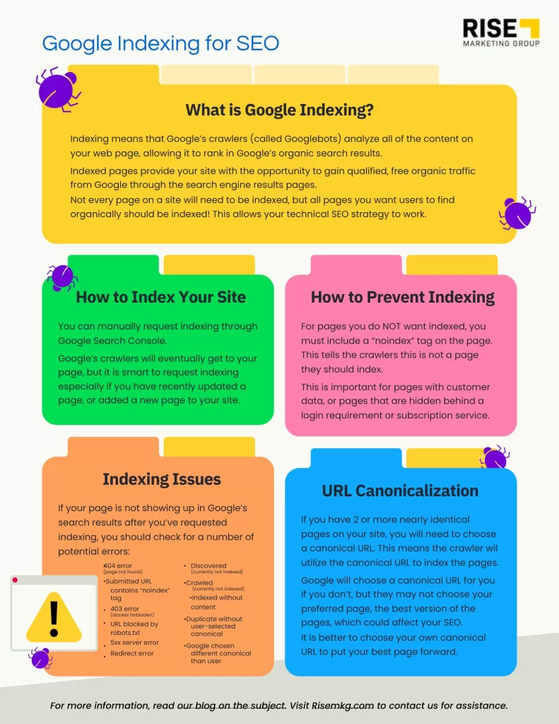 Infographic Google Indexing and SEO