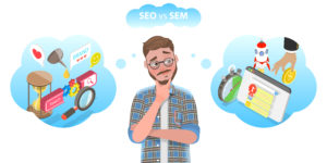 SEO vs SEM, Difference between Search Engine Optimization and Search Engine Marketing