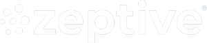 Zeptive logo in white